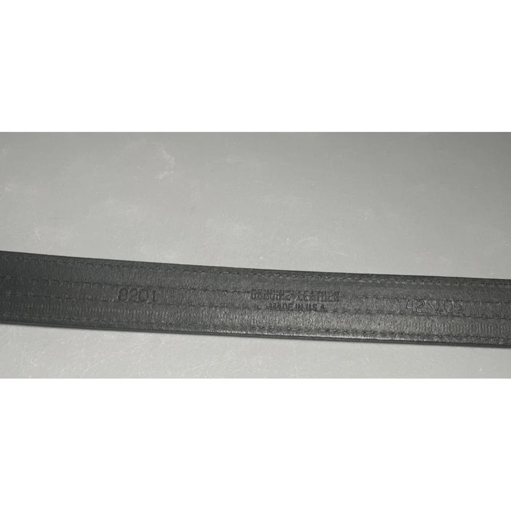 Men's‎ Black Leather Belt 8201 Size 42